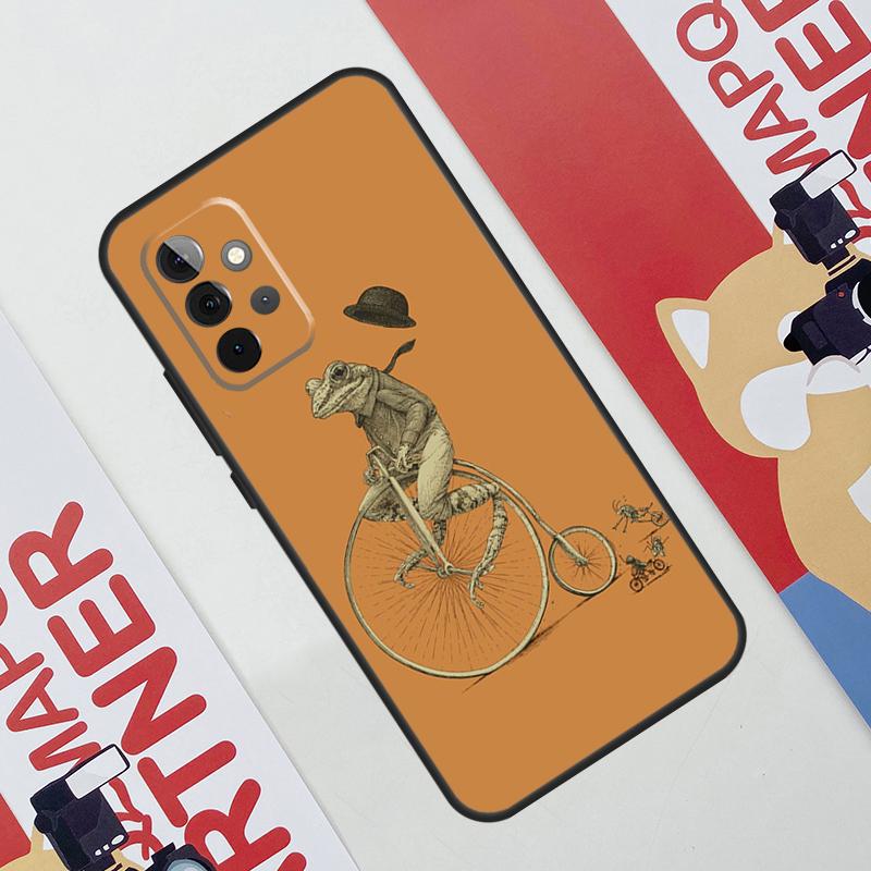 Vintage Retro Frog Mushrooms Case For Samsung Galaxy A36 A35 A55 A06 A16 A26 A56 A53 A32 A52 A33 A13 A14 A34 A54 A17 A15