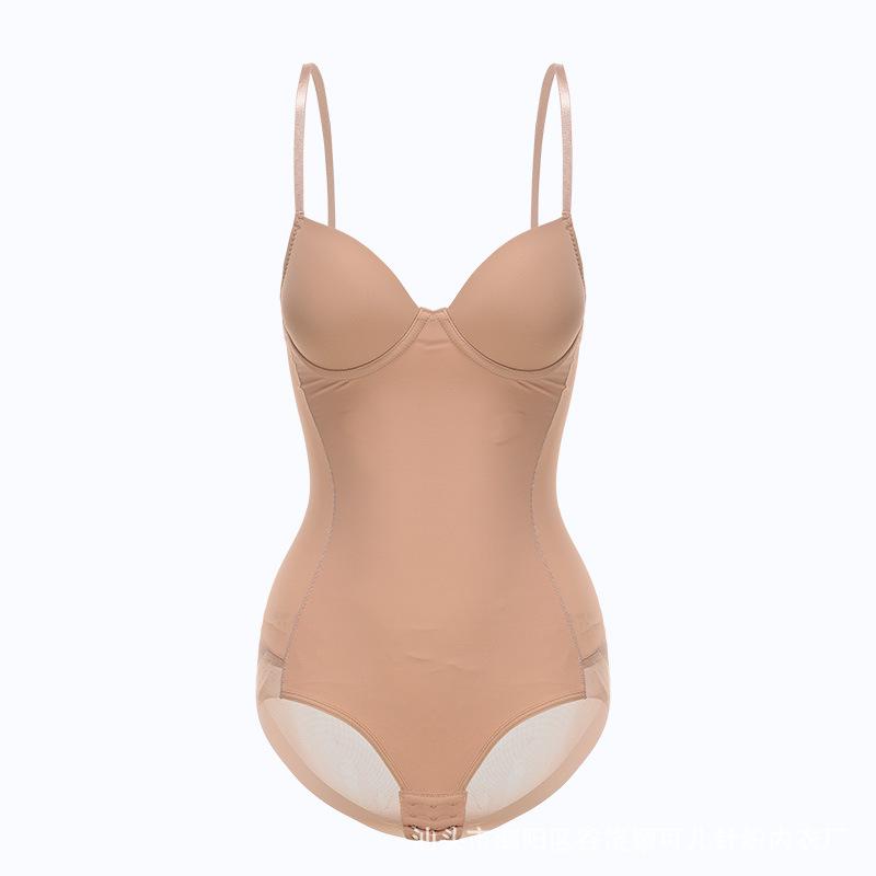 European-American Body Shaping Bodysuit: Plus Size Underwire Bra, Waist & Belly Lifting