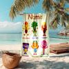 Personalized customized proof beach towel with Super Simple Songs pattern - soft, absorbent,quick-drying,perfect swimming,camping&bathing