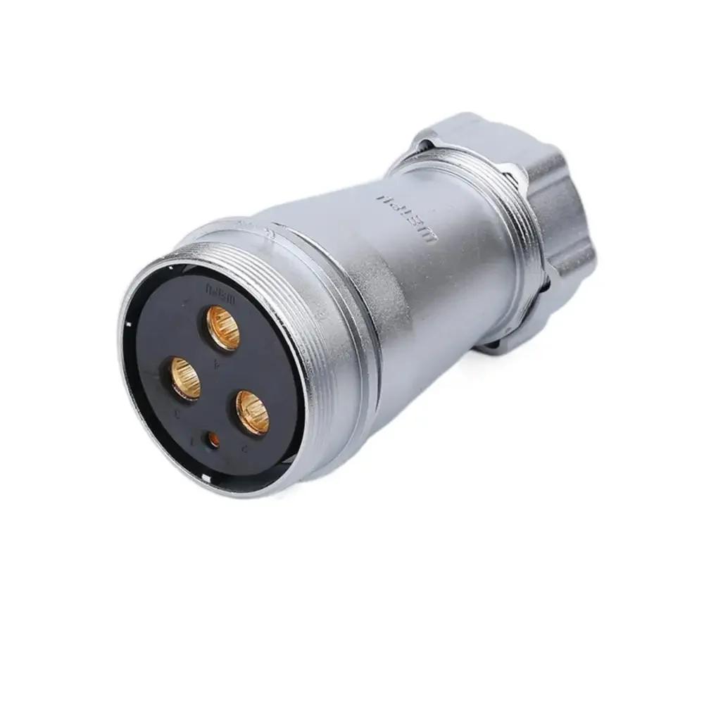 WEIPU WS55 TP+ZP 4 7 40 53 61Pin Panel Waterproof Connector Male Plug Female Socket Power Adapter Screw Solder Install Charger
