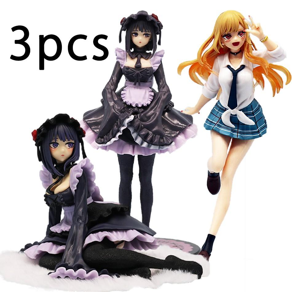 In Stock My Dress-Up Darling Maid Outfit Kitagawa Marin Cos Name Standing Position Action Figure Collection Toys Christmas Gift