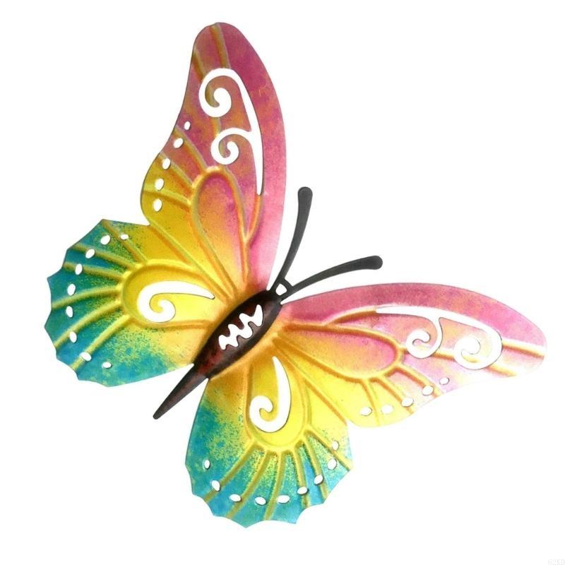 62KD Unique Butterfly Sculpture Wall Art for Garden Room with Simple Installation
