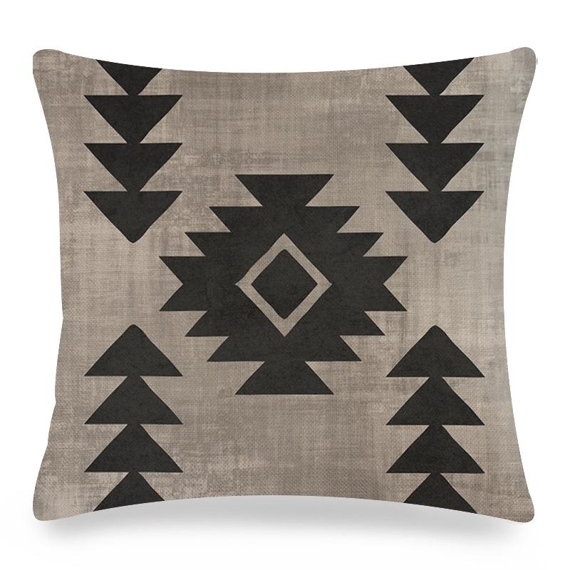 Чехлы для подушек Чехол для подушки с геометрическим узором в стиле бохо ацтеков 45x45 см Украшение для гостиной Наволочка из льнахлопка 45 45CM 1590₽