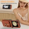Crossbody Leather Cards Solt Wallet Bag Case For Samsung Galaxy Z Flip 7 6 5 4 5G Flip5 Finger Ring Holder Lanyard Pocket Cover
