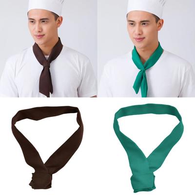 Fascia da Chef Assorbi Sudore Sciarpa da Collo Traspirante Cravatta da Collo per Uniforme Personale di Cucina e Ristorazione Cameriere Tessuto Assorbi Sudore