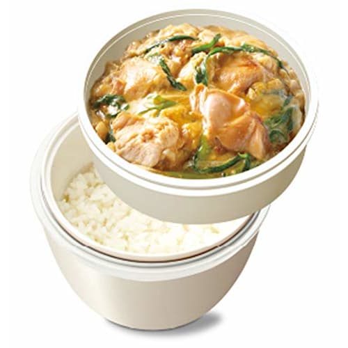 Asvel Lantas Cafe Bowl (CD-620), an Insulated Lunch Box, Is Easy To Serve, 620ml, Ivory, and Can Accommodate a Variety of Dishes. Product Code: A3248