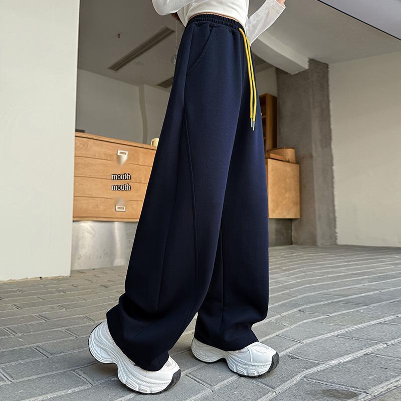 2025 Spring/Autumn Girls' Sports Sweatpants for Middle School Students - Casual Scimitar Pants