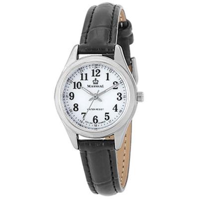 J-AXIS Unisexe MRL104-BK (Montre solaire MARSHAL avec ceinture en cuir et motif flamme du soleil) Regarder