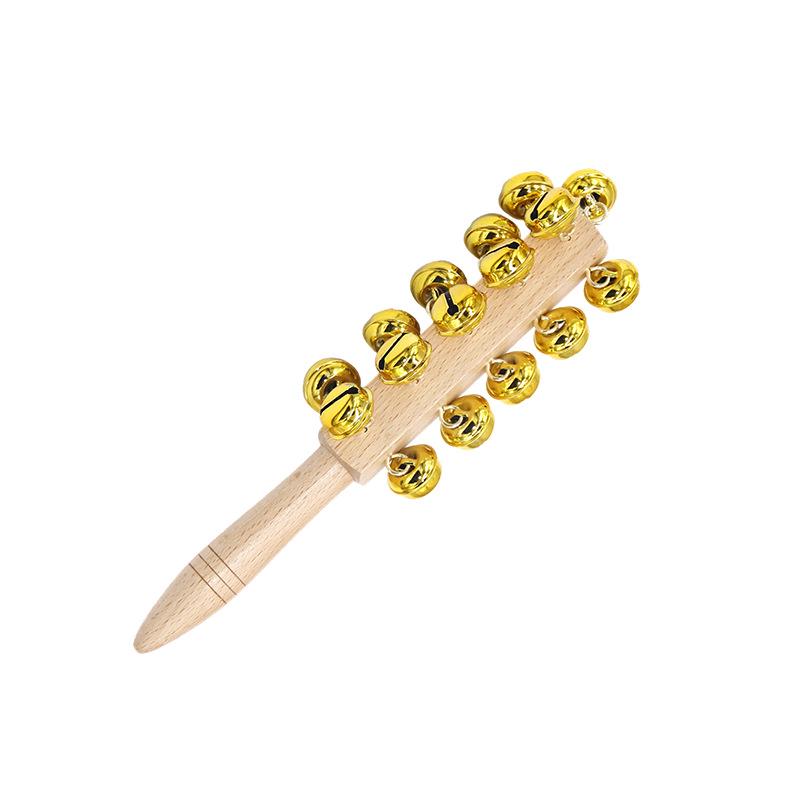 Kindergarten Percussion Instruments: Rattles, 13-Bell String Bells, 21-Bell Gold Bar Bells, Music Teaching Aids