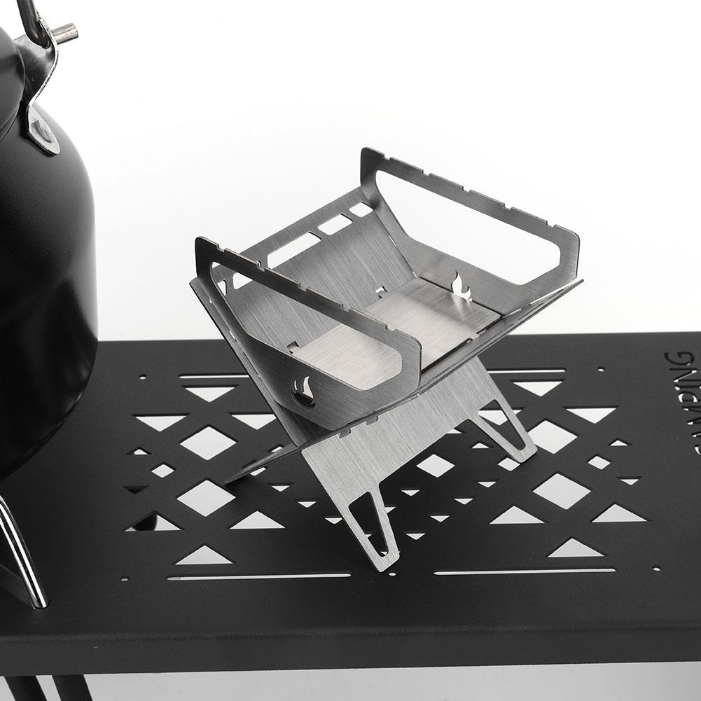 Stainless Steel Mini Folding Stove Incense Burner Holder Charcoal Aromatherapy Stove Outdoor Camping Hiking Picnic Accessories