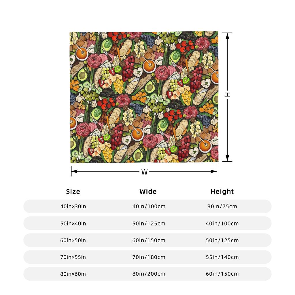 Vegetable Soup Blankets Farming Flannel Throw Blankets Home Couch Personalised Soft Warm Bedspread