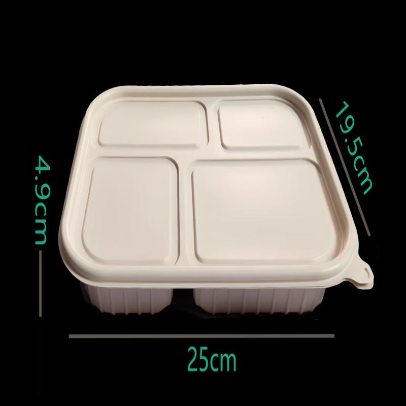 Biologisch abbaubare Take-away-Behälter aus Maisstärke mit Deckeln