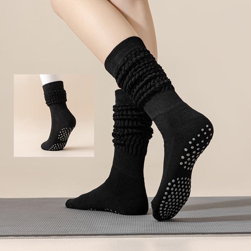 Damen Gestrickte Stulpen Schützer Lange Socken Damen Fitness Tanz Pilates Yoga Socken