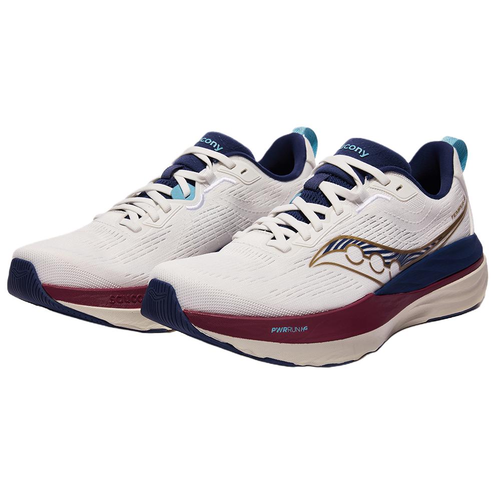 SAUCONY Tempus 4 Miękkie Wygodne Wspierające Responsywne Buty do Biegania Unisex Buty do Biegania Białe S28298-2