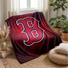 Boston Red Sox Flannel Fleece Blanket Cozy Warm Throw Blanket For Couch Bed Travel All Season Use