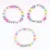 Cross-Style 3-Piece Bracelet Set: Demon Slayer Corps Inspired Cartoon & Letter Accents