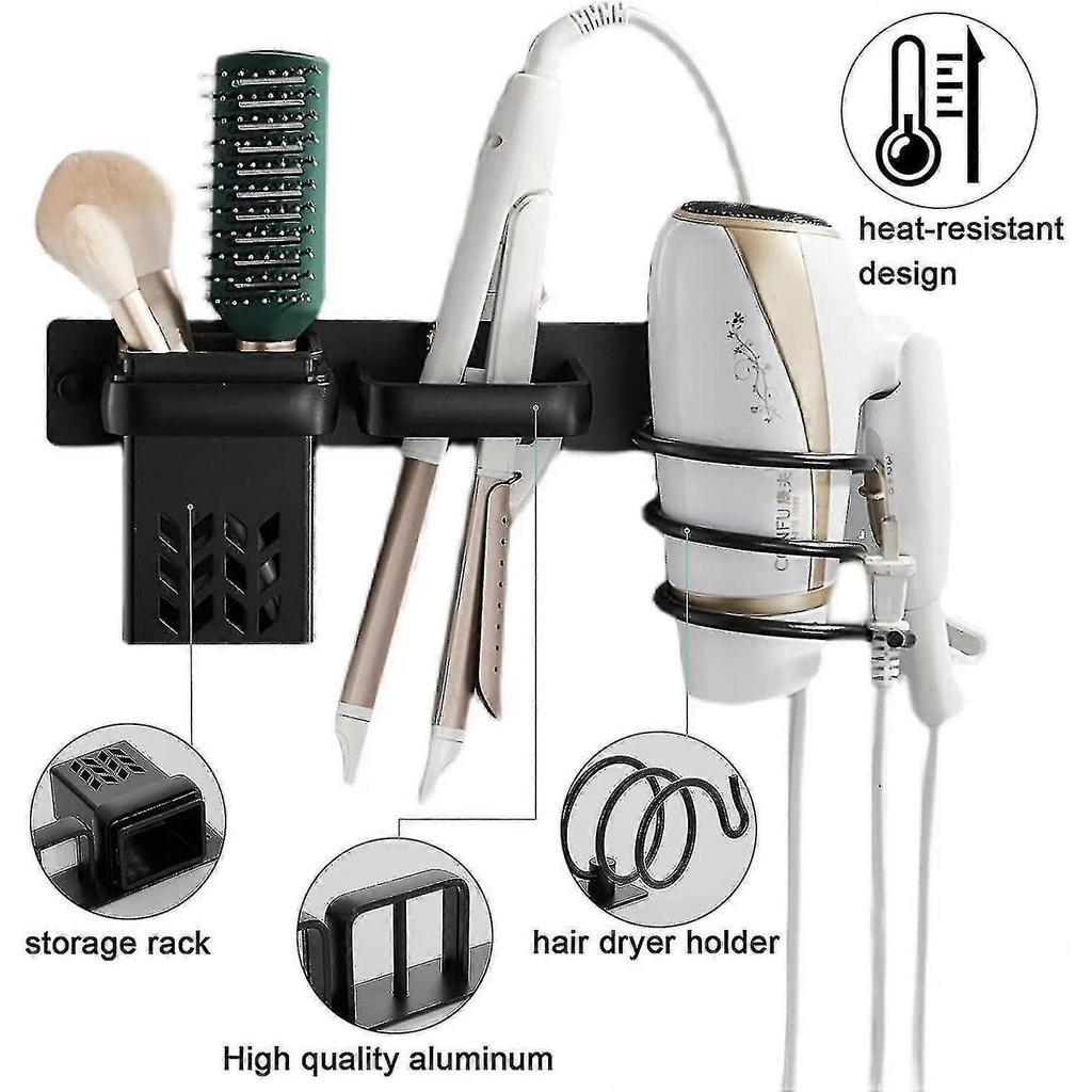 Hair Dryer Holder, Hair Straightener Holder Hair Dryer Organizer--