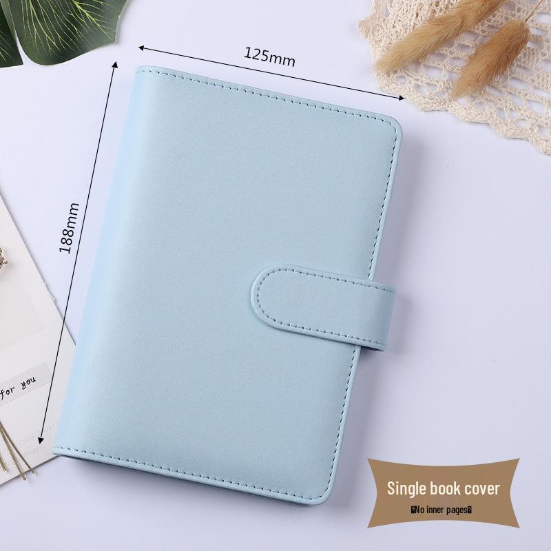 Cross-Border Macaron PU Leather Binder Notebook: Detachable Diary & Budget Book.