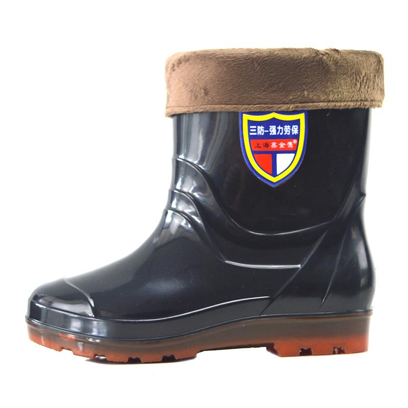 Wärmer Größe 39-44 Wasserdichte Herren Knöchel Wellington Regenstiefel Großhandel Herren Freizeit Regenstiefel Mann PVC Regenschuhe