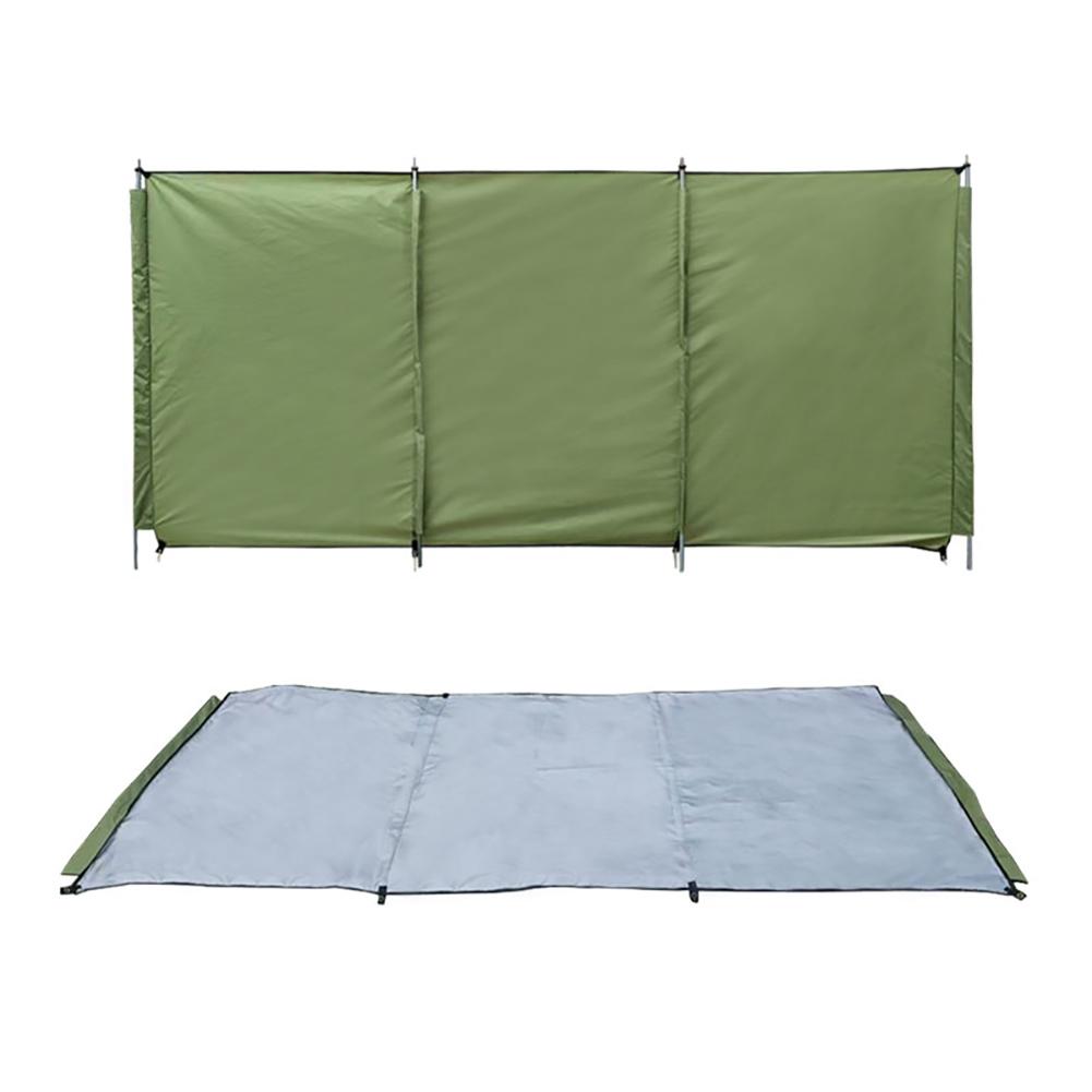 Outdoor Folding Windscreen Oxford Cloth Camping Picnic Beach Screen Panel Partition Wall Divider