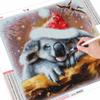 Pittura diamante 5d trapano completo rotondo gatto cane diamante ricamo punto croce animale strass mosaico regalo di Natale