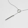Necklace - SHOP-STORY - CIRCLE NECKLACE - Silver - 62 Cm - Woman