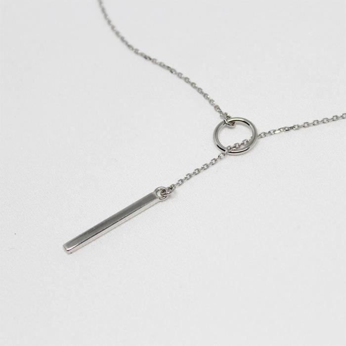 Necklace - SHOP-STORY - CIRCLE NECKLACE - Silver - 62 Cm - Woman