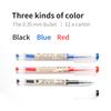 144pcs 0.35mm Gel Pen Set Smooth Writing&Fastdry Black Blue Red Ink Ballpoint Pen Signature Exam School Office Stationery