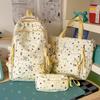 Schoolbag small fresh student schoolbag female ins cartoon star printing junior high school student large capacity backpack burden reduction spine bag