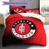 Charlton Athletic F.C Muster Bettwäsche Bettdecken-Set Heimdekoration Geschenk (1 Bettbezug + 2 Kissenbezüge (ohne Füllung))
