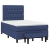 3136827 vidaXL Lit à sommier tapissier avec matelas Bleu 120x200 cm Tissu