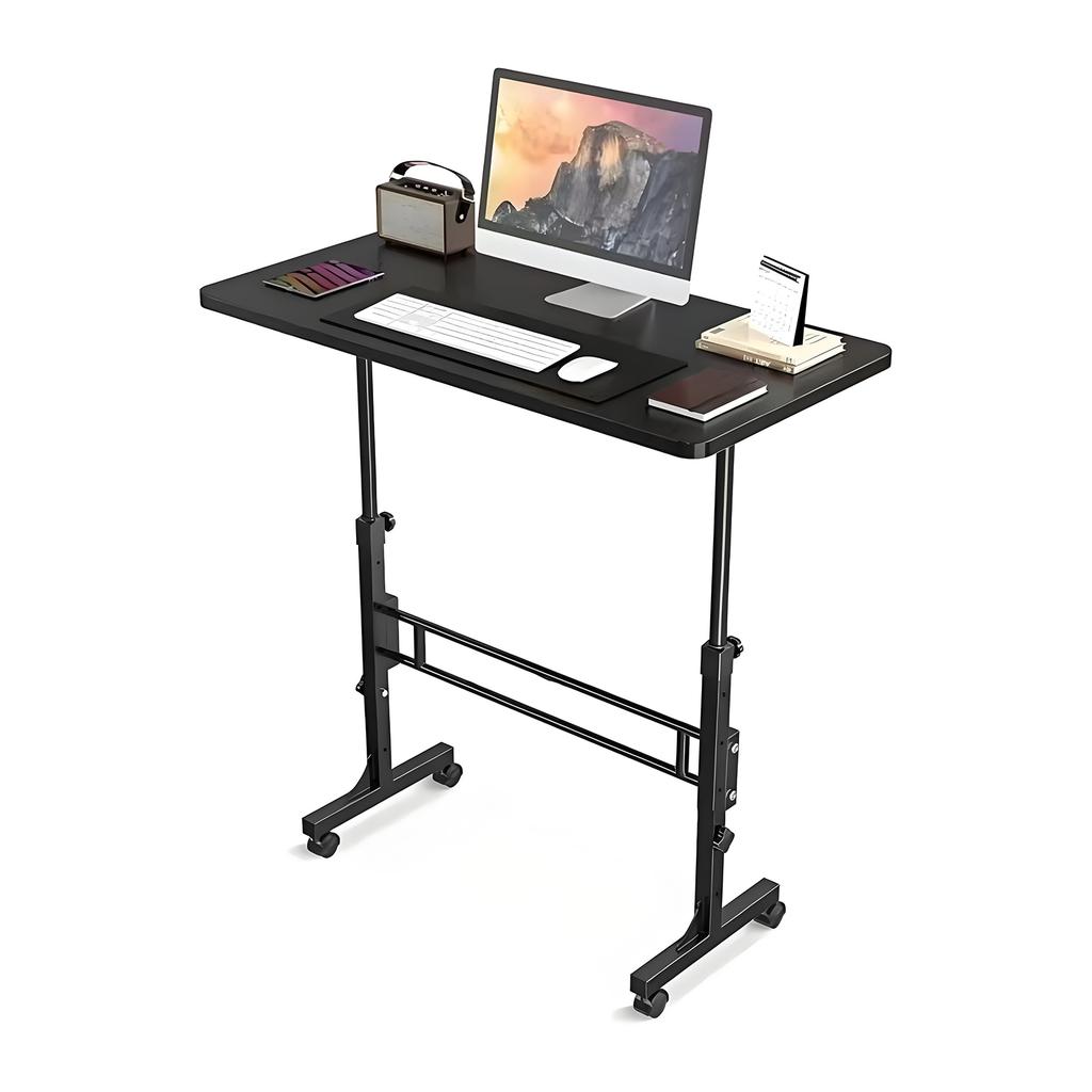 Portable Laptop Desk Adjustable Height Small Computer Desk 16x31.5 Inch for Home Office