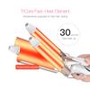 New Home Use Three Barrel Ceramic Ionic Big Wave Automatic Lcd Curling Iron 3 Barrel Curling Iron Hair Curler