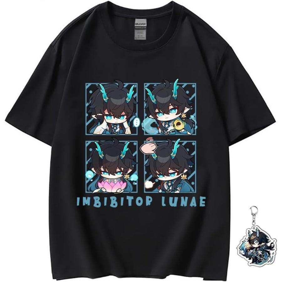 

Honkai Star Rail Shirt for Women Men Casual Unisex Kawaii Costume Anime T-Shirt, Free Keychain(2) XXXXXL різнокольоровий