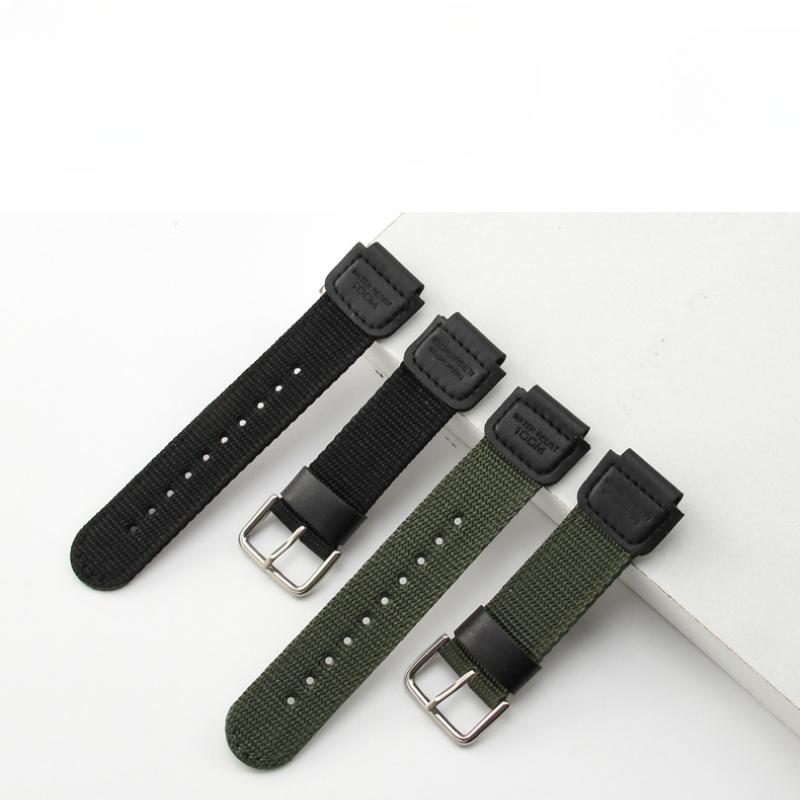 18mm Płócienny Nylonowy Pasek Sportowy do Zegarka dla Casio SHOCK W800H Męski dla AE-1200WH/SGW-300/AQ-S810W/F91W Wypukły Męski Damski Bransoleta