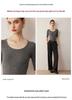 2026 Autumn/Winter Women's Slim Fit Five-Sleeve Wool Sweater, Round Neck
