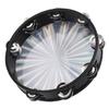 10in Hand Held Drum Double Row Jingles ABS Reflective Laser Tambourine Percussion