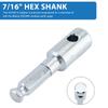 327687-6 Earth Auger Bit Adapter D-7/16" Hex Shank for Makita DDG460