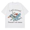 I Will Succeed Because I Am Insane Funny Goose Dragon Meme Tshirt Unisexs and Unisexs Fashion Casual TShirts Cotton Tshirts