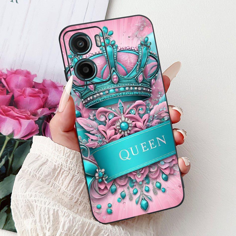 For Motorola Moto G05 G15 E15 2024 Floral Butterfly Phone Case For MOTO G05 G15 E15 4G Black Silicone Soft Lightweight Case