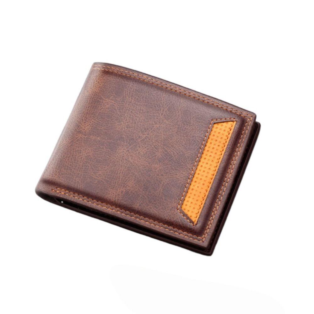 Waterproof Men's Short Wallet Soft Male  Coin Pocket High Quality 2 Fold Purse  Travel