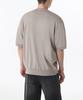 Musinsa Standard Cotton Tencel Round Neck Short Sleeve Cardigan [Light Warm Gray]