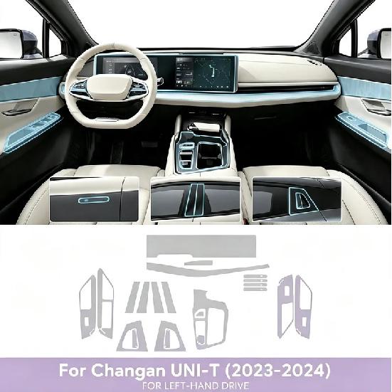 Interior Transparent TPU Protection Film For Chang an UNI T UNI-T -2024 PPF Dedicated Accessories Screen Gearbox Film