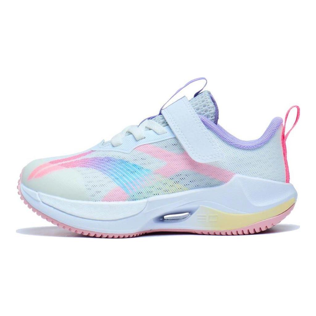 LiNing Ultra Light 20 Protiskluzové Odolné Nízké Běžecké Boty Dětské Boty Bílá Růžová YKNT052-8