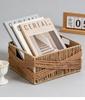 Elegant Woven Storage Basket for Desktop and Coffee Table - Perfect for Organizing Sundries and Snacks