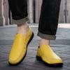 Men's Casual Leather Shoes Business Loafers Moccasin Breathable Slip On Boat Soft Driving Shoes