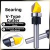 Woodworking Trimming Machine Use V Groove Router Bit Carbide Router Bit For Woodworking Long-lasting Sharpness