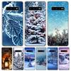 Landschaft Winterlicht Schnee Für Samsung Galaxy A51 A50 A71 A70 Handyhülle A40 A41 A30 A31 A20E A21S A10 A11 A01 5G A6 A8 + A7 A9