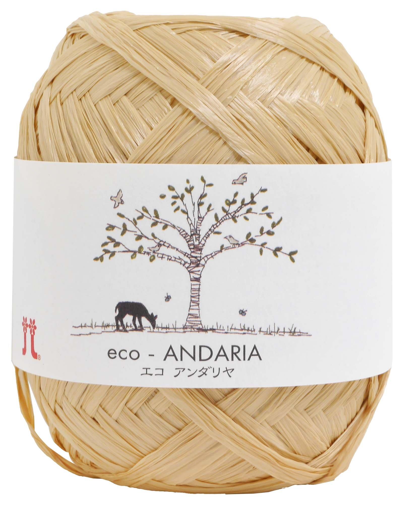 

Hamanaka Eco Andaria Medium Set of 0200 Craft, Thick, Col. 42, Beige, 40g, Approx. 80m, 5,