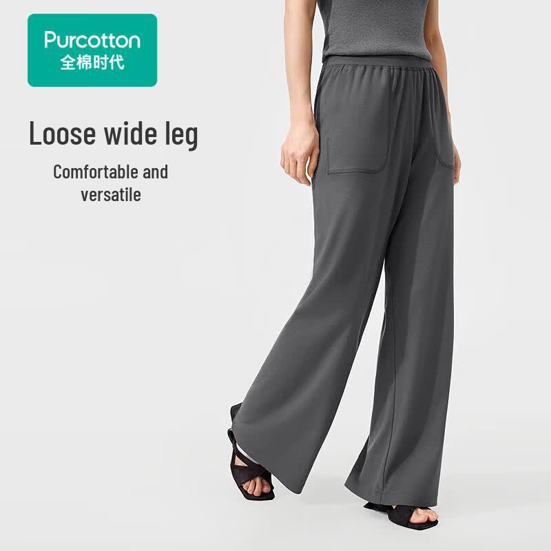 PurCotton Women s Cooling Knit Wide-Leg Pants XXL